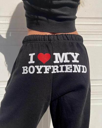 Boyfriend Printed Sweatpants