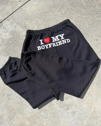 Boyfriend Printed Sweatpants